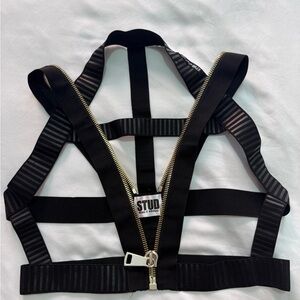 STUD Black Harness Vest